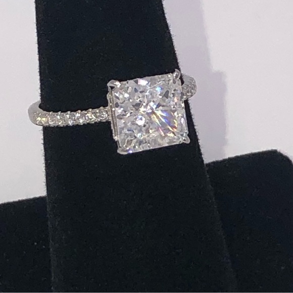 2ct Radiant Cut Ring - Picture 11 of 14